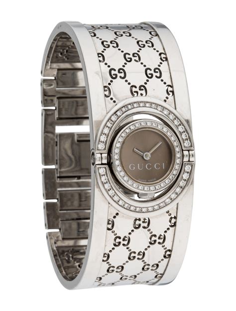 diamond ring gucci watch|authentic gucci watch for sale.